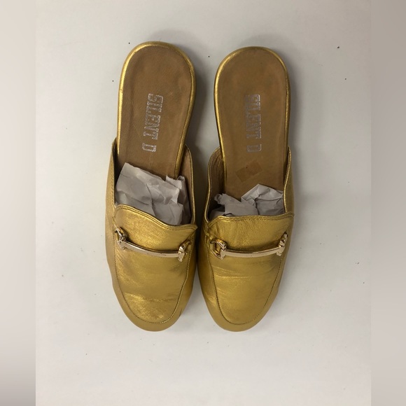 SILENT D ELEGANT SLIP ON STYLING UPPER LEATHER LINING LEATHER gold in size 39 Eu - Picture 4 of 7